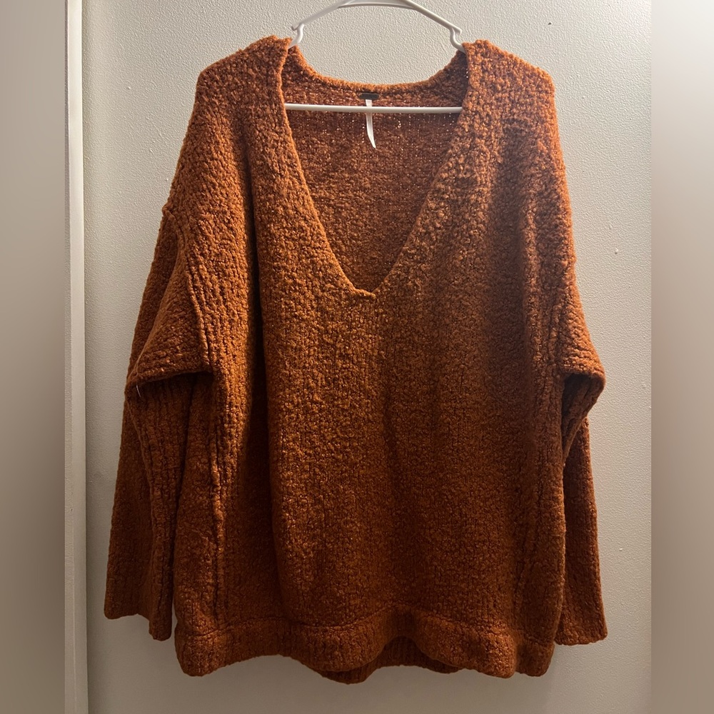 Free People Oversized, copper Sweater